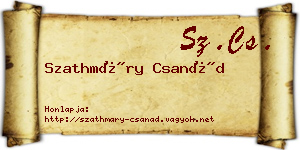 Szathmáry Csanád névjegykártya