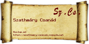 Szathmáry Csanád névjegykártya