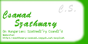 csanad szathmary business card